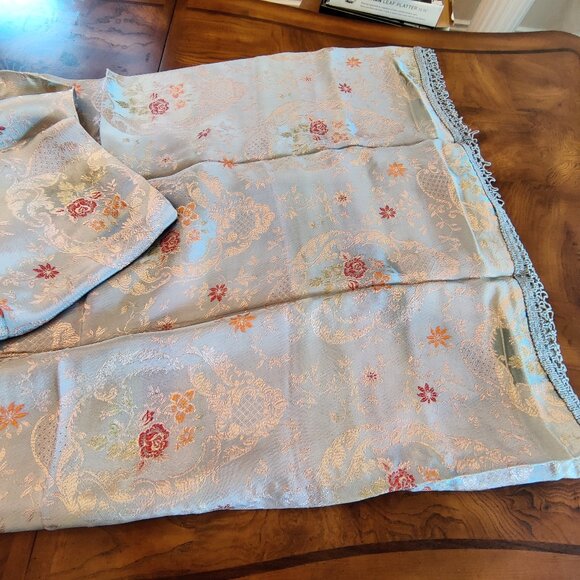 Reversible Vintage Tapestry Silk Bedspread - Picture 1 of 12